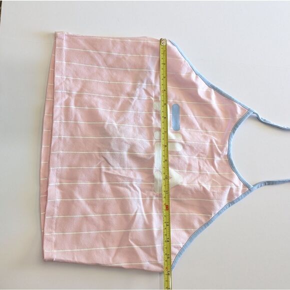 5/$20 Fila X Urban Outfitters Luann Striped Pink Cropped Halter Top NEW Large - Picture 8 of 10